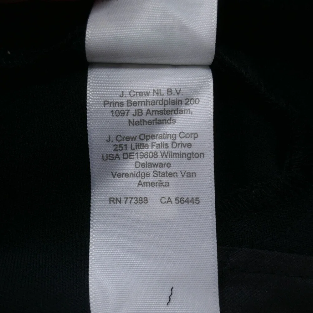 J Crew Womens Jamie Dress‎ Pants 14 Black Elastic Waist High Rise Crepe NEW